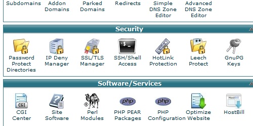 Open the Hotlink Protection link in cPanel.